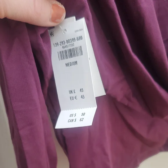 Abercrombie & Fitch Deep Purple Long Sleeve Top - Picture 5 of 6